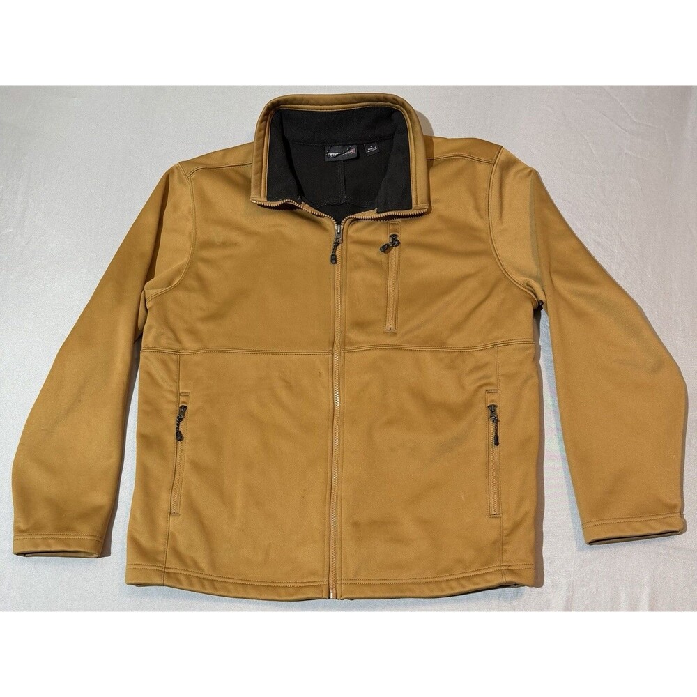 Swiss Tech Men's Softshell Jacket Wind Proof Trailblazer Brown L (42-44)